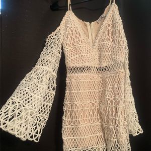 Fashion Nova Other - Fashion nova white crochet romper Fashion Nova Other - Fashion nova white crochet romper